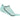 Castelli Invisible Womens Cycling Socks - Aruba Blue Position 1
